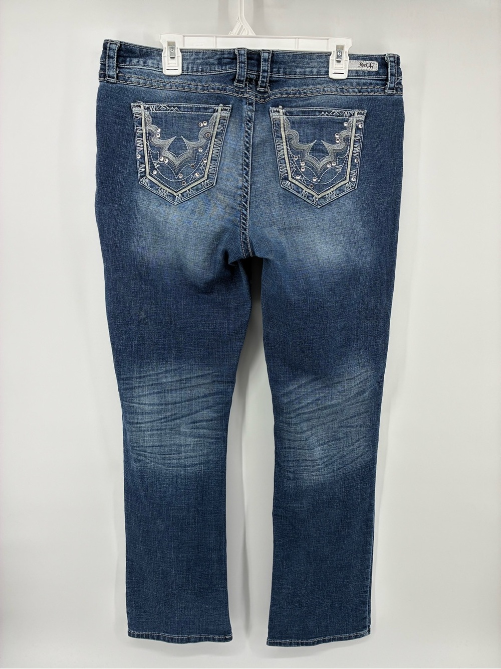 Rock 47 by Wrangler Ultra Low Rise Women's Blue Jeans
SIZE 33x34